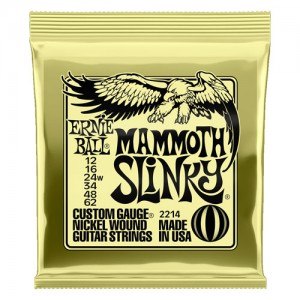 Ernie Ball 2214 Mammoth Slinky Electric Guitar Strings, 12-62